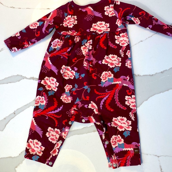 TEA Dragon Print 1pc Long Sleeve Romper 3-6 months - Picture 6 of 7
